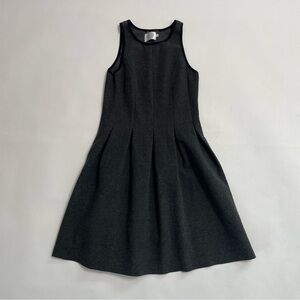 SHADES IF GREY BY MICAH COHEN charcoal and black flare dress